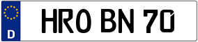 Trailer License Plate
